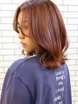 オーストヘアー リュウール(Aust hair Lueur) 春らしい、ピンクベージュのワンホンヘア