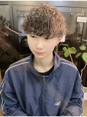 スタイリング30秒!?~ブリーチ×波巻きパーマ~