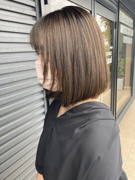 ナチュラル(Natural) ボブ×顔周りレイヤー
