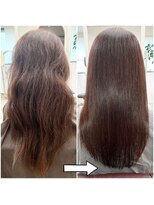 ラウ 門前仲町(Lawu)&nbsp;髪質改善ケア酸性ストレートでドライヤーするだけで艶髪へ