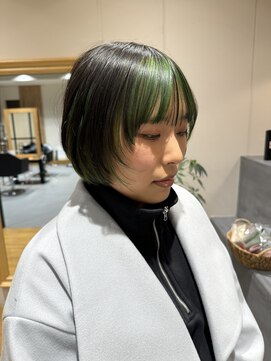 レックスヘアーインターナショナル(ReX HAIR INTERNATIONAL) 【中野　倫大朗】inner color×light green
