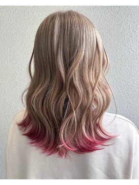 クラルス バイ アルティナ 溝の口店(Clarus by artina) エンドカラー_バイカラー_波巻き2