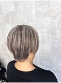 ニュアンスカラー/ハイトーンカラー/大人ショート/メンズライク