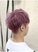 メンズマッシュ×ピンクパープル