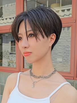 シャロン(SHARON) 【SHARON原宿】韓国風ショート×束感センターパート