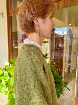 ハル 泉中央(hal) ショートボブ/ピンクベージュ/ハイトーン/hal泉中央