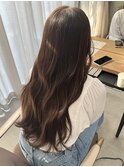 アッシュブラウン 透明感カラー 表参道