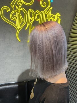 スパークスヘア(Sparks hair) ホワイトラベンダーって可愛んですわよ♪