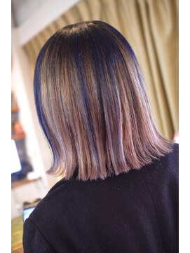 ポタム 東中野(potamu) ぱつっとボブのアンブレラカラー