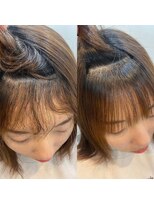 シルク 札幌店(SHILK)&nbsp;前髪からサイドの髪質改善ストレート