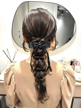 ミンクスオーバー(MINX OVER) 【ヘアセット】上品編み下ろし/着物