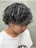 ホワイトメッシュツイストツイストスパイラル波巻きプードル