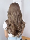 おくれ毛顔周りレイヤー韓国ヘアロング_ba517663