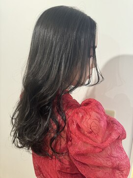 レヴリー(reverie) 海外風レイヤーヘアブリーチなしWカラーブルージュ暗髪カラー