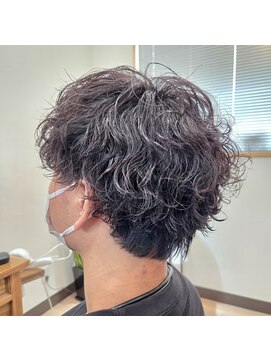 タスクヘアー(task hair) ケアパーマ波巻きスパイラルパーマ×マシュレイヤーショート