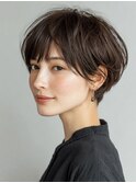 ナチュラルベージュアッシュボブ