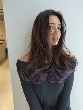 裾カラー　ダークラベンダー【TELAHAIR守谷店】
