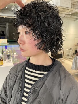 エニイ(ANY) 小顔/ココアベージュ/黒髪/オリーブグレー/【千葉／パーマ】