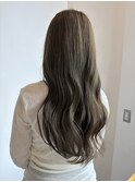 ブリーチなしダブルカラー×オリーブグレージュ