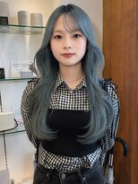 ラパンセ ブルー(LA PENSEE BLEU)&nbsp;ターコイズブルー　ワンホンくびれヘア