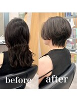 ヘアサロン ドットプラス 町田店(dot. plus)&nbsp;【市井友佳子】ハンサムショート/デジタルパーマ/町田ボブ