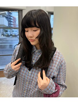 ユー セント(yew scent) 【栄】顔まわりレイヤー×ダークグレージュ