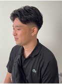 リバースパーマ×フェード