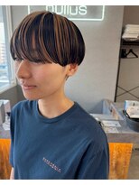 ヌル ヘア デザイン(nullus hair desigh)&nbsp;【nullus】マッシュショート×アンブレラカラー