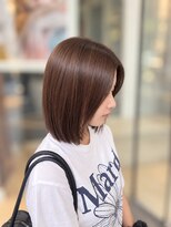 デコラ DECOR&nbsp;艶ショコラブラウン×切りっぱなしボブ