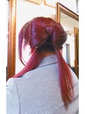 ★hair&makeRリボンアレンジ