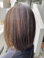 フレア 心 武庫之荘(flare) #オリーブグレージュ#ポイントカラー