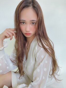 ルービック 梅田茶屋町(Rubik) 髪が柔らかく見えるゆるふわ愛されブラウンカラー