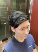 フェード風パーマスタイル　新橋/日比谷/理容室