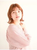 顔型別ヘアスタイル特集/マロンベージュ/Aラインボブ/新宿
