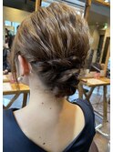 ヘアアレンジ/まとめ髪/ミディアム