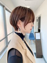 シェノン サントル(CHAINON CENTRE)&nbsp;モテ髪カタログ/外ハネボブ/ペールベージュ[梅田/茶屋町]