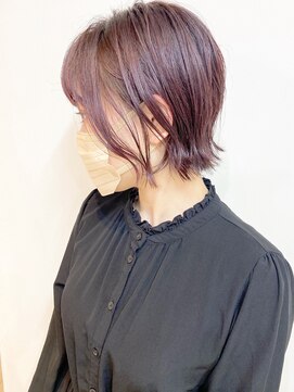 モリオフロムロンドン 松戸店(Morio from London) 【松戸　ムラマツ】ショートウルフ大人かわいい30代ピンク