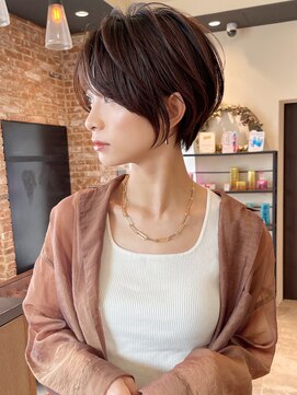 アヴァロン(AVALON) 絶壁解消/ひし形/前下がり/大人ショートボブ/30代/40代★猪狩★