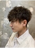 ツイストスパイラルパーマツイストパーマメンズマッシュ札幌大通