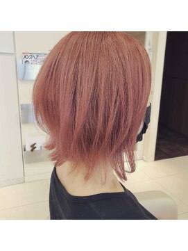 アール 滝ノ水店(#arl) ピンクベージュ外はねレイヤーマッシュ