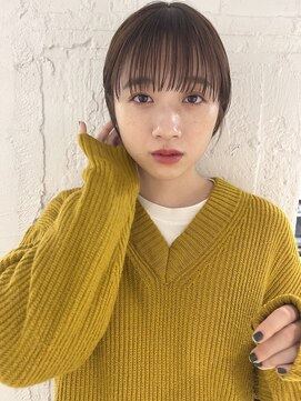 フィルムス 新宿(FILMS) 斜めバング/グレージュカラー/デザインカラー/シルキーベージュ