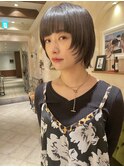 ボブレイヤー・ウルフボブ・大人ボブ・暗髪・銀座京橋20代30代