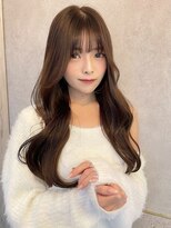 ルームバイシー 新宿(Loom. by Sea)&nbsp;韓国風前髪/グレーベージュ/黒髪/レイヤーロング/髪質改善/新宿