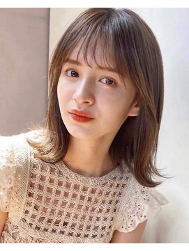 ガーデン 銀座(GARDEN) ハッシュカットイメチェンくびレイヤーフルバングブルージュ