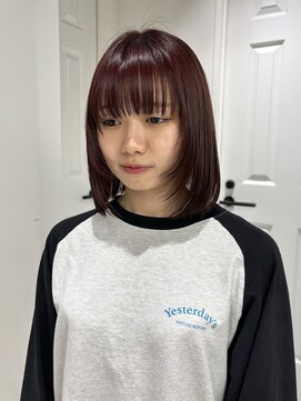 ゼスト 八王子店(ZEST) レッドブラウン/暖色カラー/顔周りレイヤー【藤野はるひ】