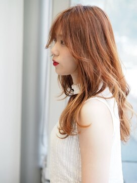 アンジェロ カリノ(Angelo Carino) 【韓国風】くびれヘア＿オレンジベージュ☆