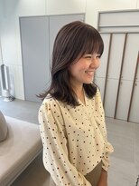 ローレンアオ(LOREN AO)&nbsp;前髪/アンブレラカラー/こなれミディ/イメチェン/ウェーブパーマ