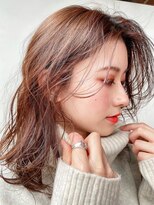 アンブルリュクス 中野(amble luxe)&nbsp;オレンジブラウン/トレンドカラー/中野美容室