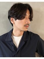 パーク(PARK)&nbsp;【PARK】メンズセンターパート×ニュアンスパーマ