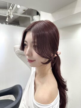 ヴィオットバイサロン(Viot by Salon) 前髪ありグレージュ似合わせカットくびれ巻き韓国ウェーブ銀座